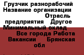 Грузчик-разнорабочий › Название организации ­ Fusion Service › Отрасль предприятия ­ Другое › Минимальный оклад ­ 25 000 - Все города Работа » Вакансии   . Брянская обл.